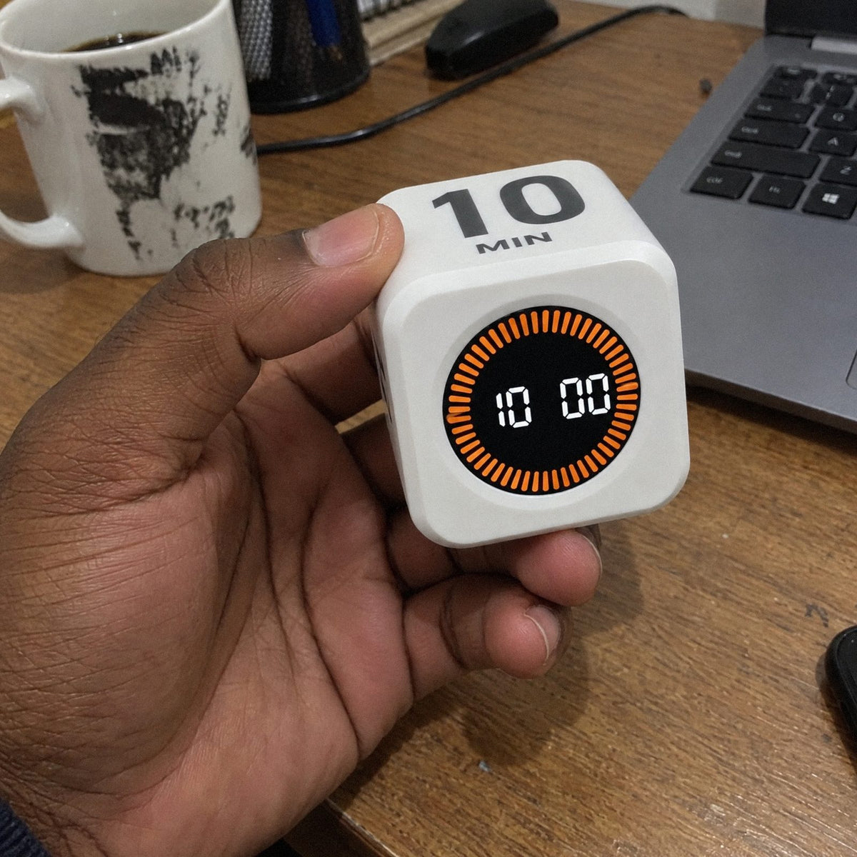 Giro · Cubo timer Pomodoro (detalhe)