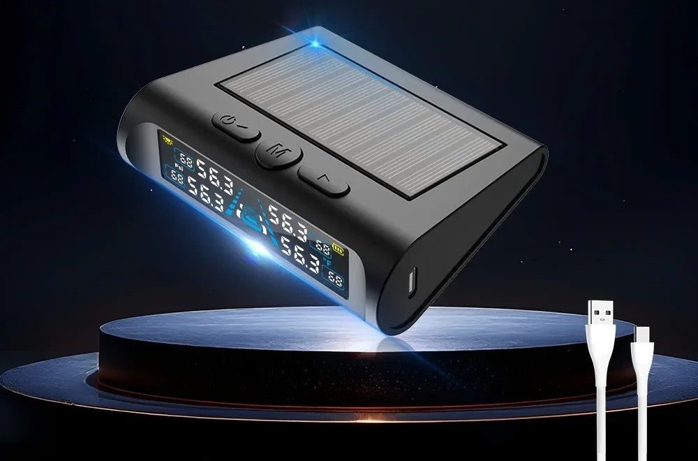 Calibra · Monitor de pressão dos pneus solar