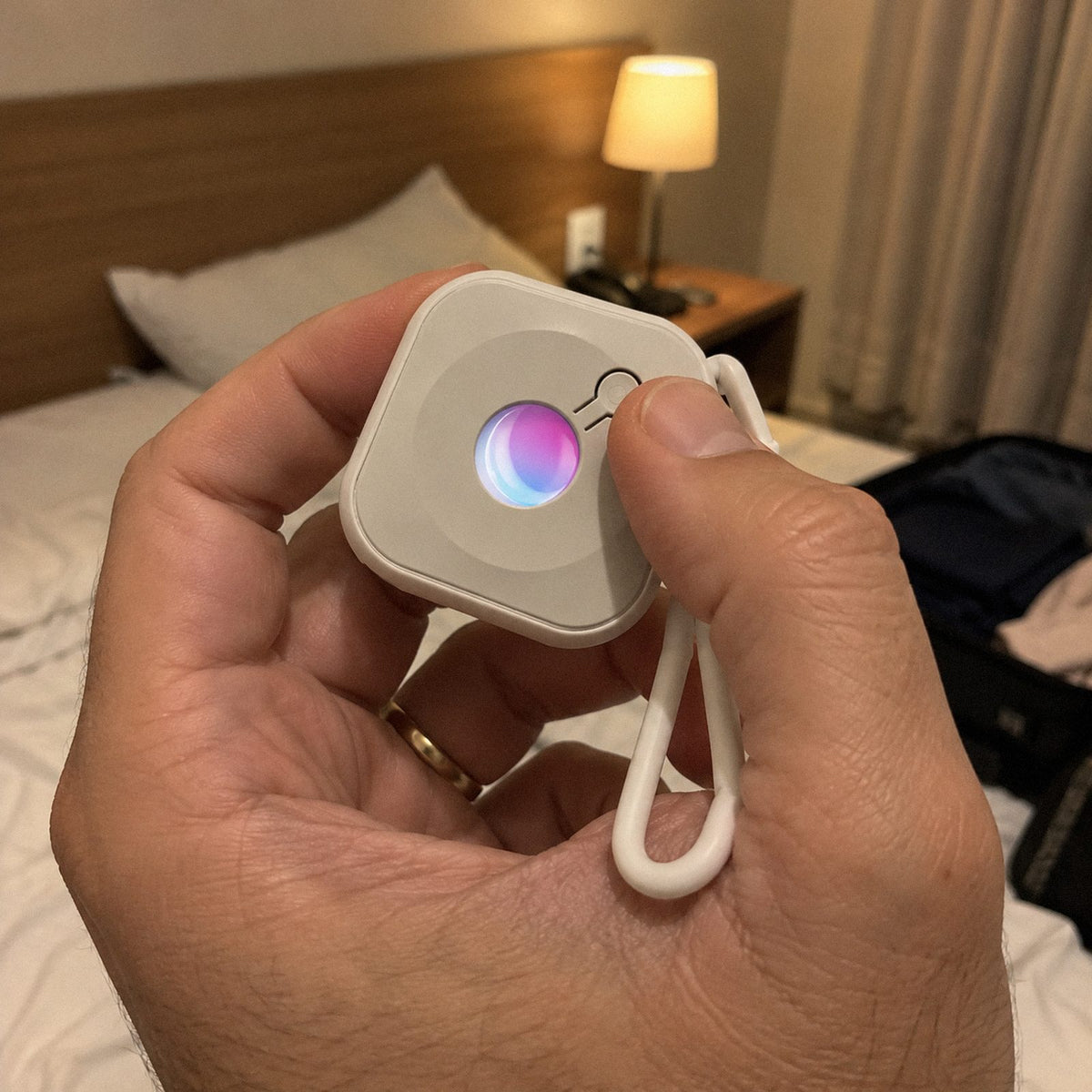 Lupa · Detector de câmera escondida (detalhe)