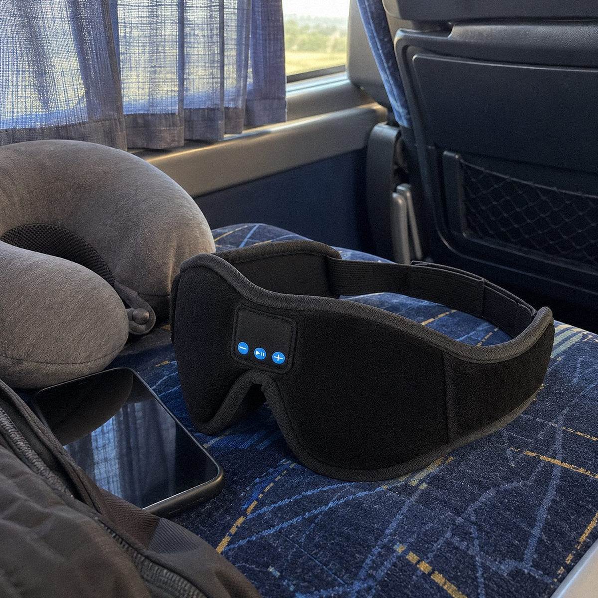 Cochilo · Máscara de dormir com fone (no dia a dia)