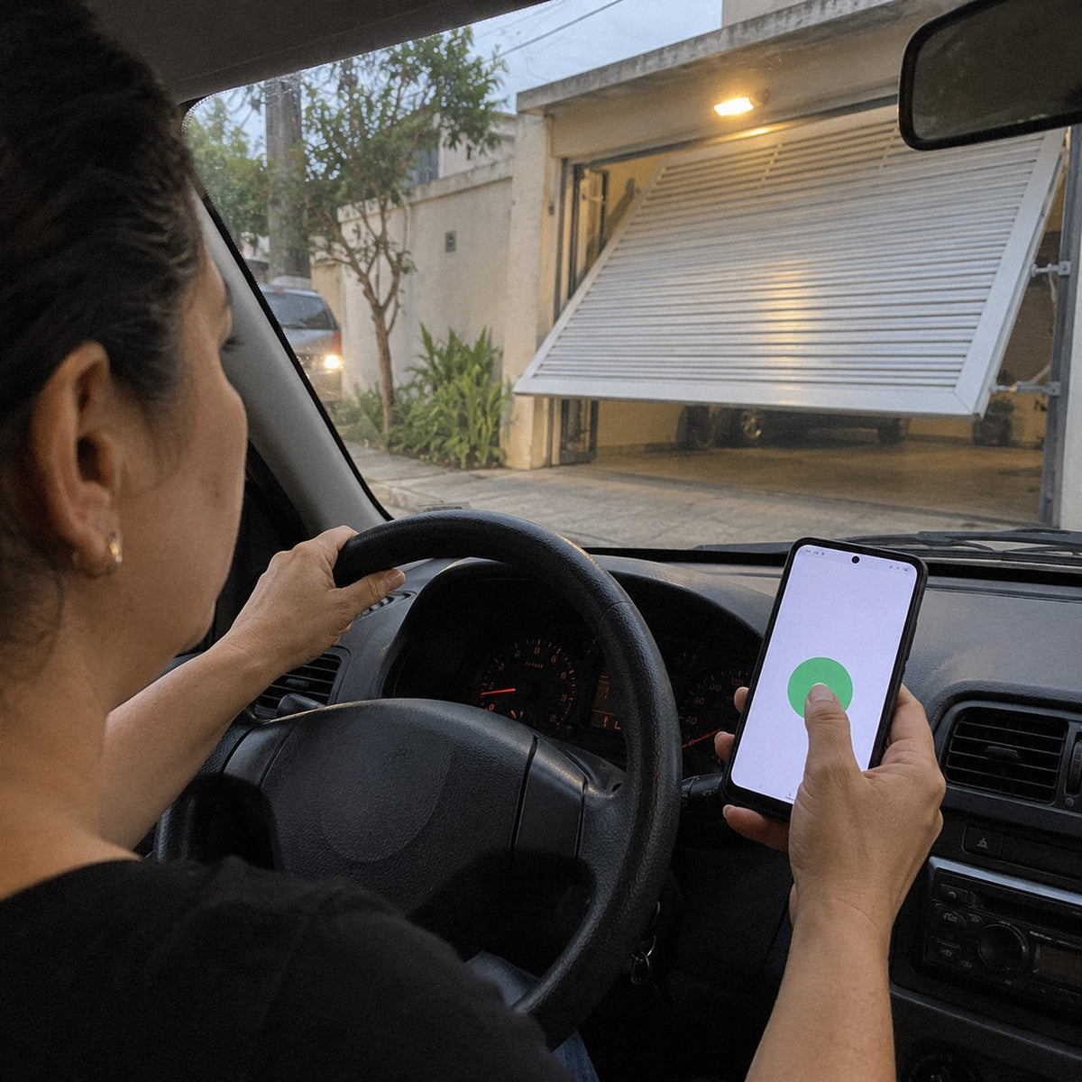 Chegou · Abridor de portão pelo celular (em uso)